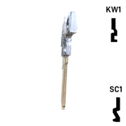 Key Art Pistol Key - Choose Keyway SC1 or KW1/KW10 Residential-Commercial Key Gun Keys
