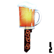 Key Shapes -BEER MUG- Kwikset Key Residential-Commercial Key Lucky Line