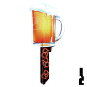 Key Shapes -BEER MUG- Kwikset Key Residential-Commercial Key Lucky Line