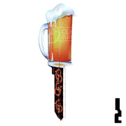 Key Shapes -BEER MUG- Kwikset Key Residential-Commercial Key Lucky Line
