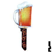Key Shapes -BEER MUG- Kwikset Key Residential-Commercial Key Lucky Line