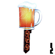 Key Shapes -BEER MUG- Kwikset Key Residential-Commercial Key Lucky Line
