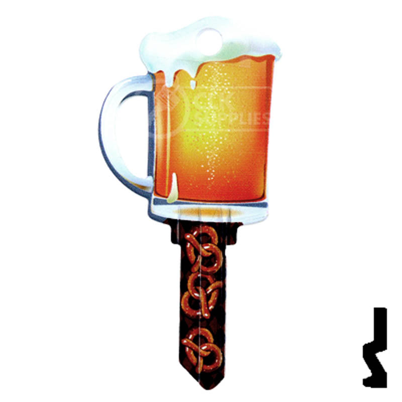Key Shapes -BEER MUG- Schlage SC1 Key Residential-Commercial Key Lucky Line