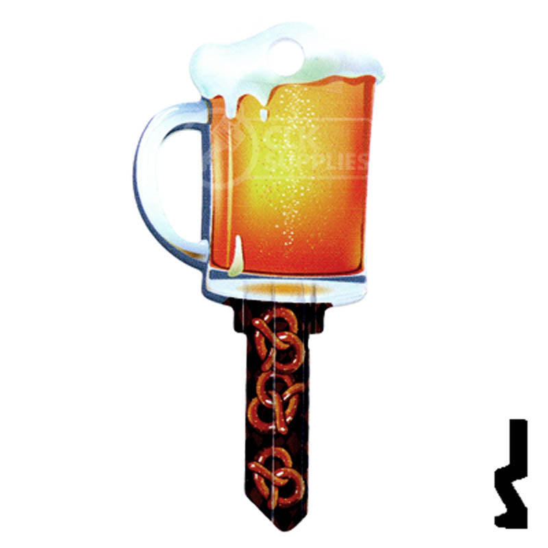 Key Shapes -BEER MUG- Schlage SC1 Key Residential-Commercial Key Lucky Line