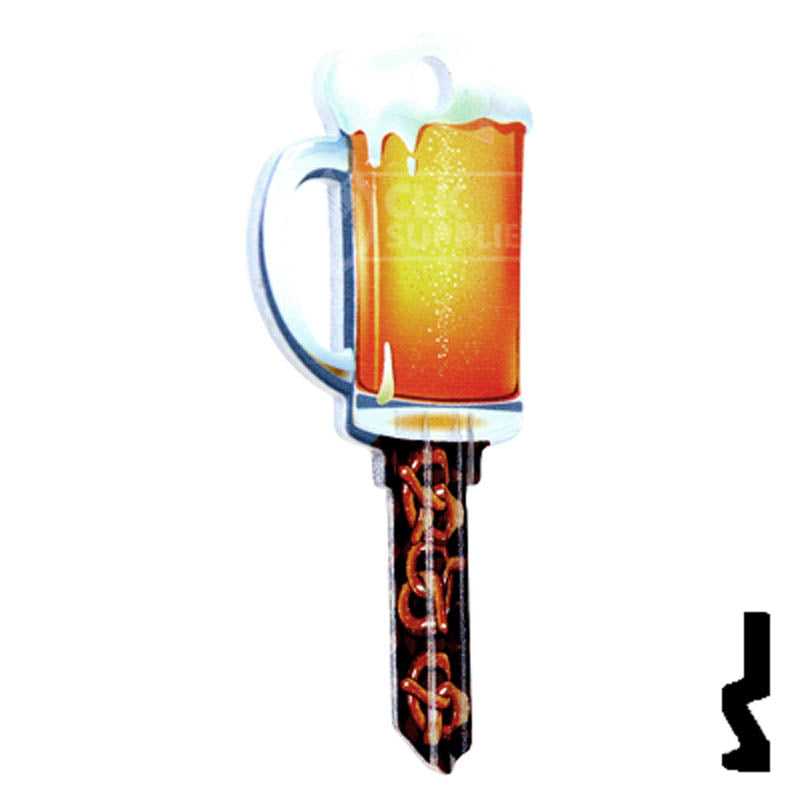 Key Shapes -BEER MUG- Schlage SC1 Key Residential-Commercial Key Lucky Line