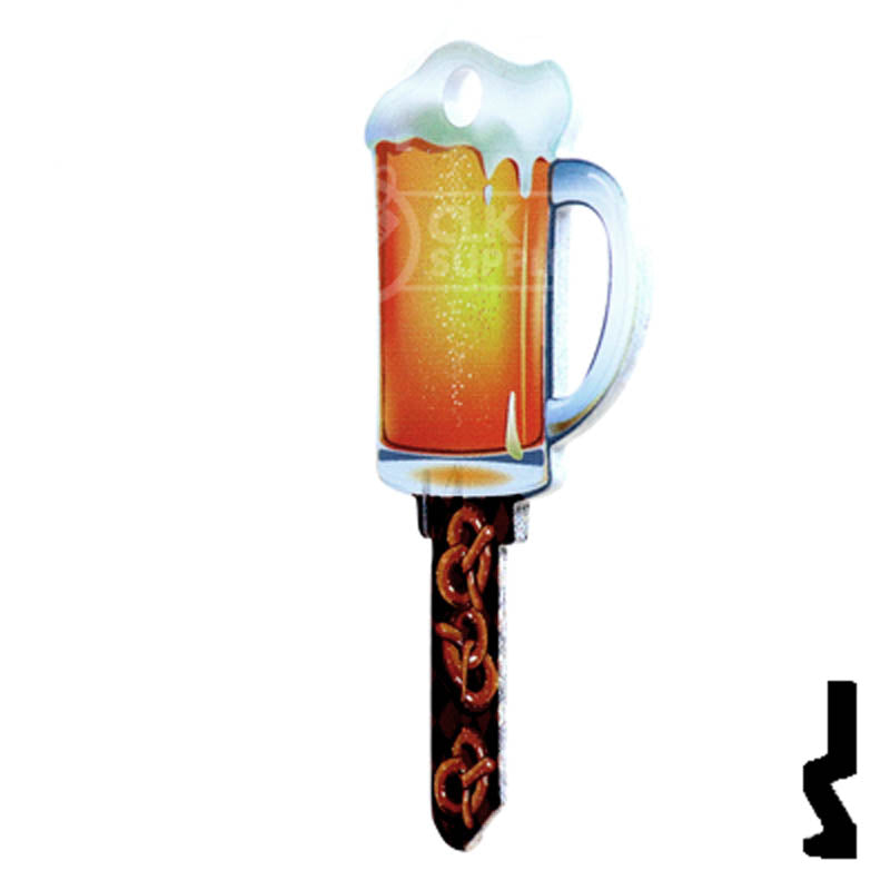 Key Shapes -BEER MUG- Schlage SC1 Key Residential-Commercial Key Lucky Line