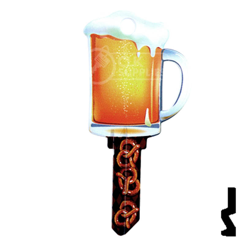 Key Shapes -BEER MUG- Schlage SC1 Key Residential-Commercial Key Lucky Line