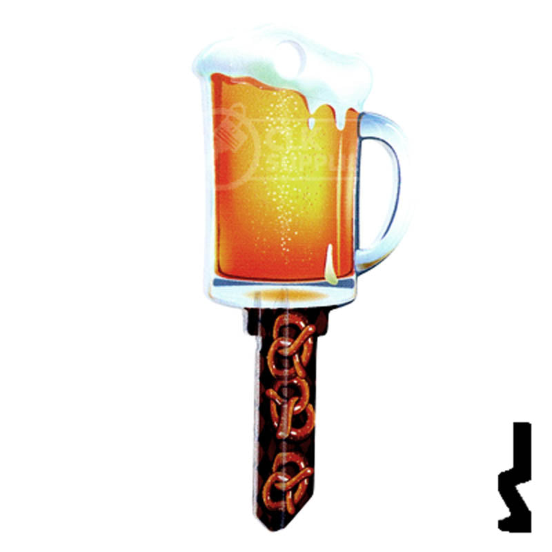 Key Shapes -BEER MUG- Schlage SC1 Key Residential-Commercial Key Lucky Line