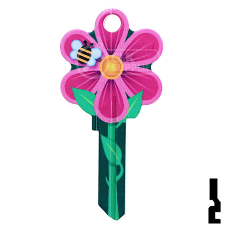 Key Shapes -FLOWER- Kwikset Key Residential-Commercial Key Lucky Line