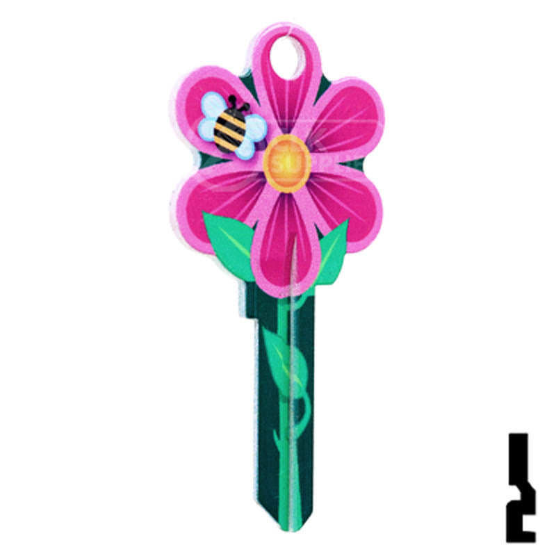 Key Shapes -FLOWER- Kwikset Key Residential-Commercial Key Lucky Line