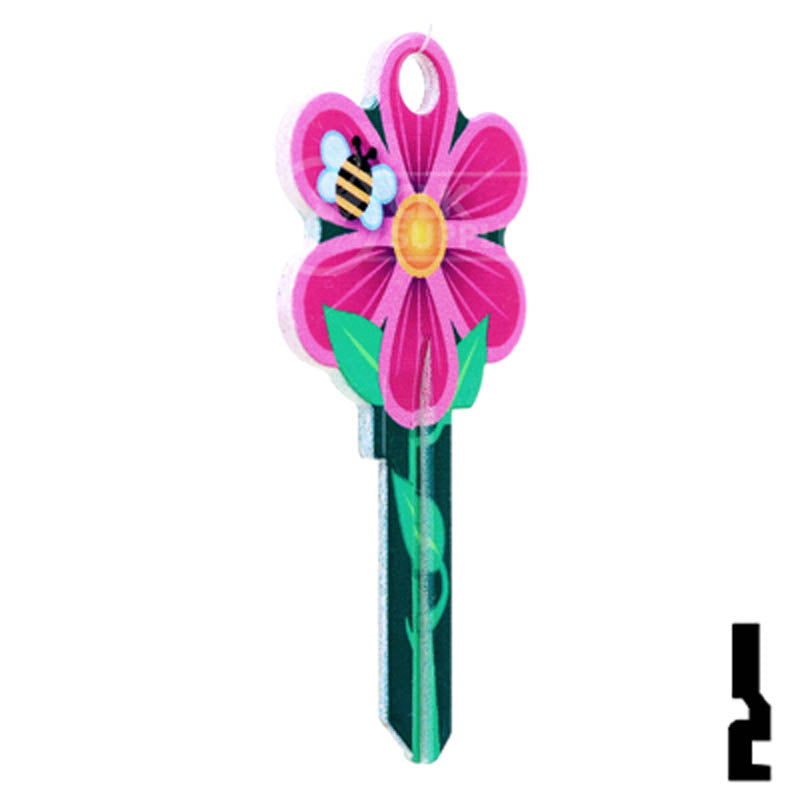 Key Shapes -FLOWER- Kwikset Key Residential-Commercial Key Lucky Line