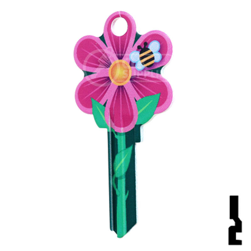 Key Shapes -FLOWER- Kwikset Key Residential-Commercial Key Lucky Line