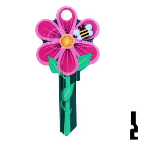 Key Shapes -FLOWER- Kwikset Key Residential-Commercial Key Lucky Line