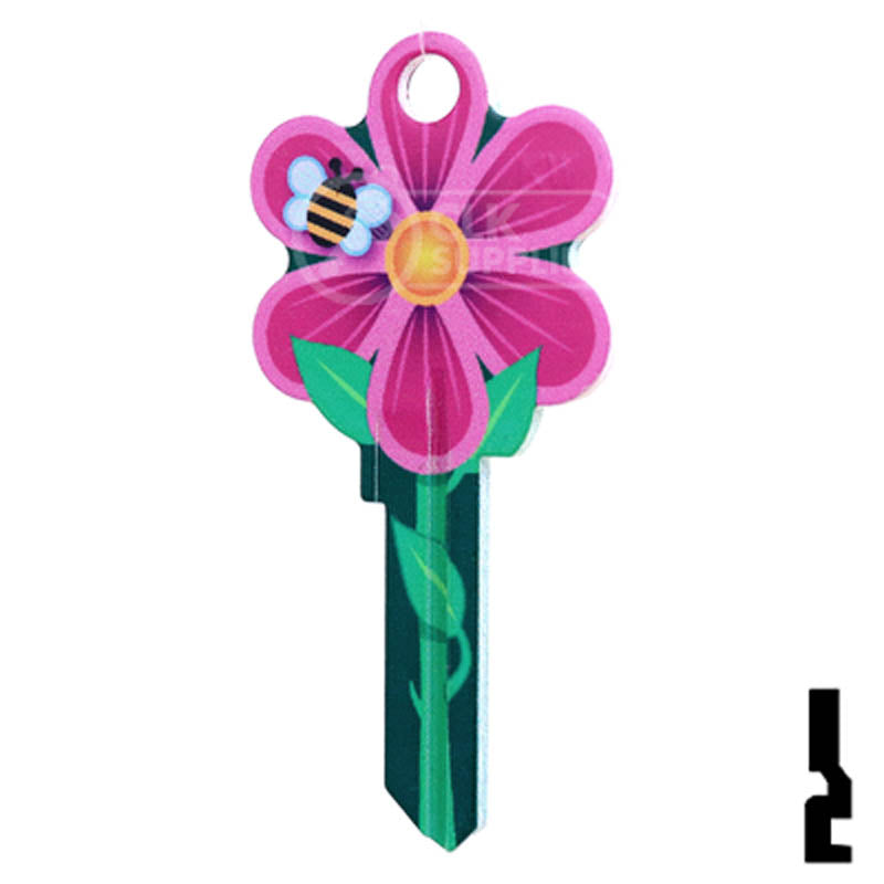 Key Shapes -FLOWER- Kwikset Key Residential-Commercial Key Lucky Line