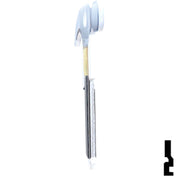 Key Shapes -HAMMER- Kwikset Key Residential-Commercial Key Lucky Line