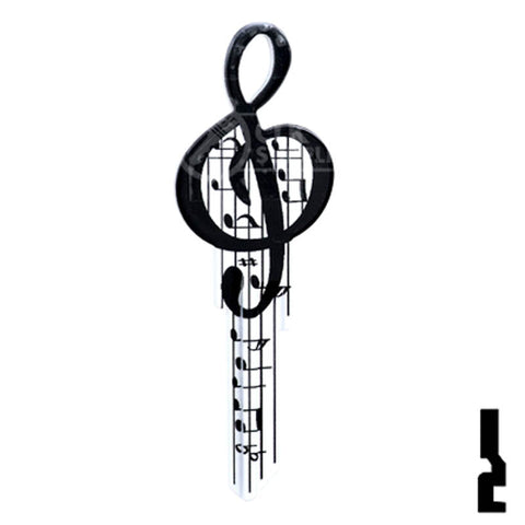 Key Shapes -MUSIC- Kwikset Key Residential-Commercial Key Lucky Line