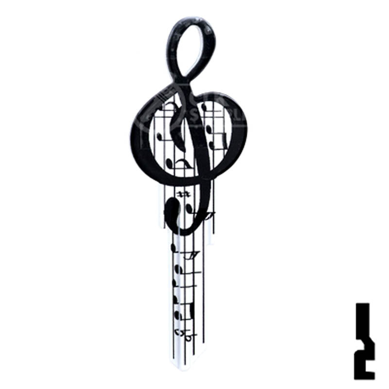 Key Shapes -MUSIC- Kwikset Key Residential-Commercial Key Lucky Line