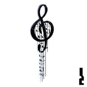 Key Shapes -MUSIC- Kwikset Key Residential-Commercial Key Lucky Line