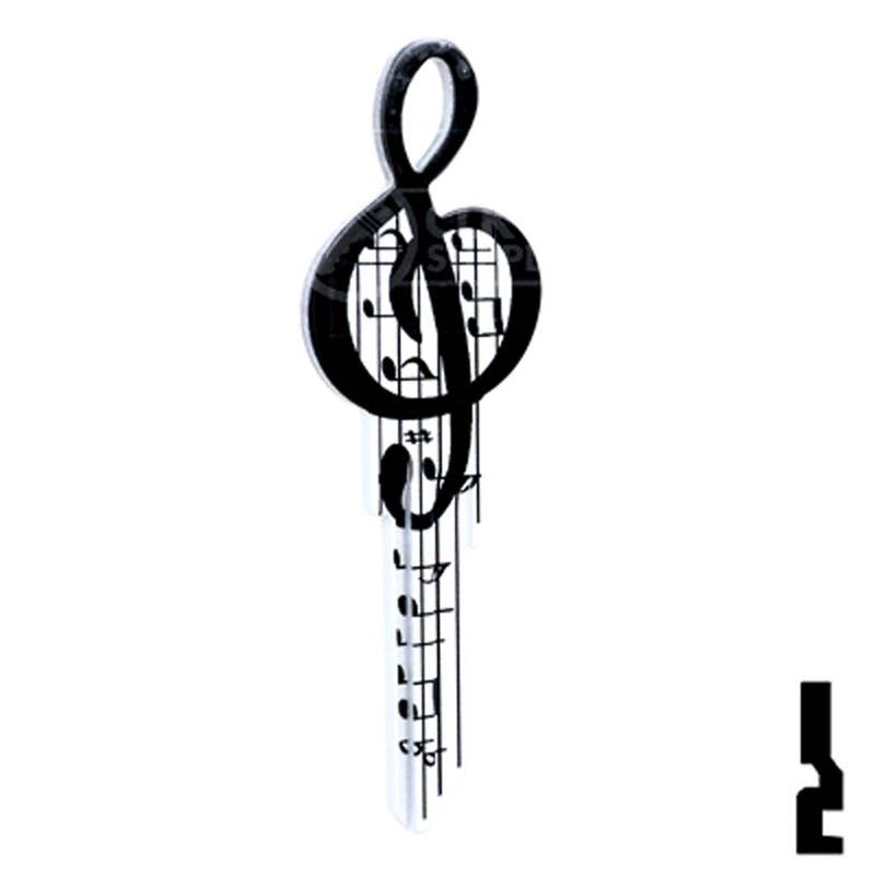 Key Shapes -MUSIC- Kwikset Key Residential-Commercial Key Lucky Line