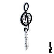 Key Shapes -MUSIC- Kwikset Key Residential-Commercial Key Lucky Line