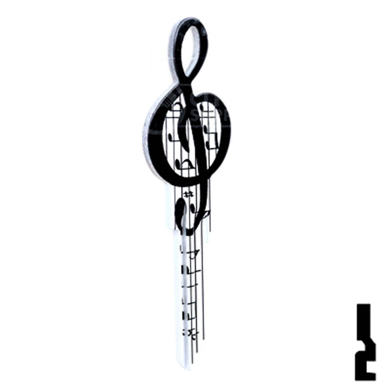 Key Shapes -MUSIC- Kwikset Key Residential-Commercial Key Lucky Line