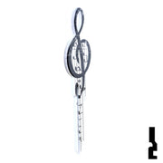 Key Shapes -MUSIC- Kwikset Key Residential-Commercial Key Lucky Line