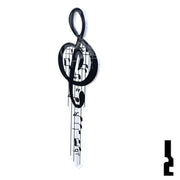 Key Shapes -MUSIC- Kwikset Key Residential-Commercial Key Lucky Line