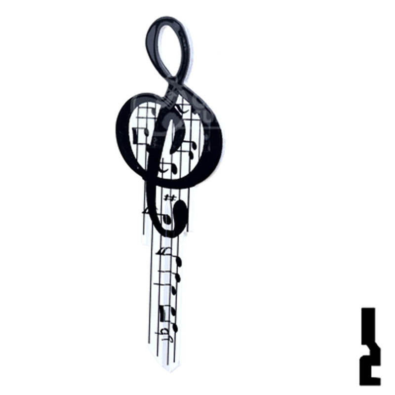 Key Shapes -MUSIC- Kwikset Key Residential-Commercial Key Lucky Line