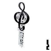 Key Shapes -MUSIC- Kwikset Key Residential-Commercial Key Lucky Line