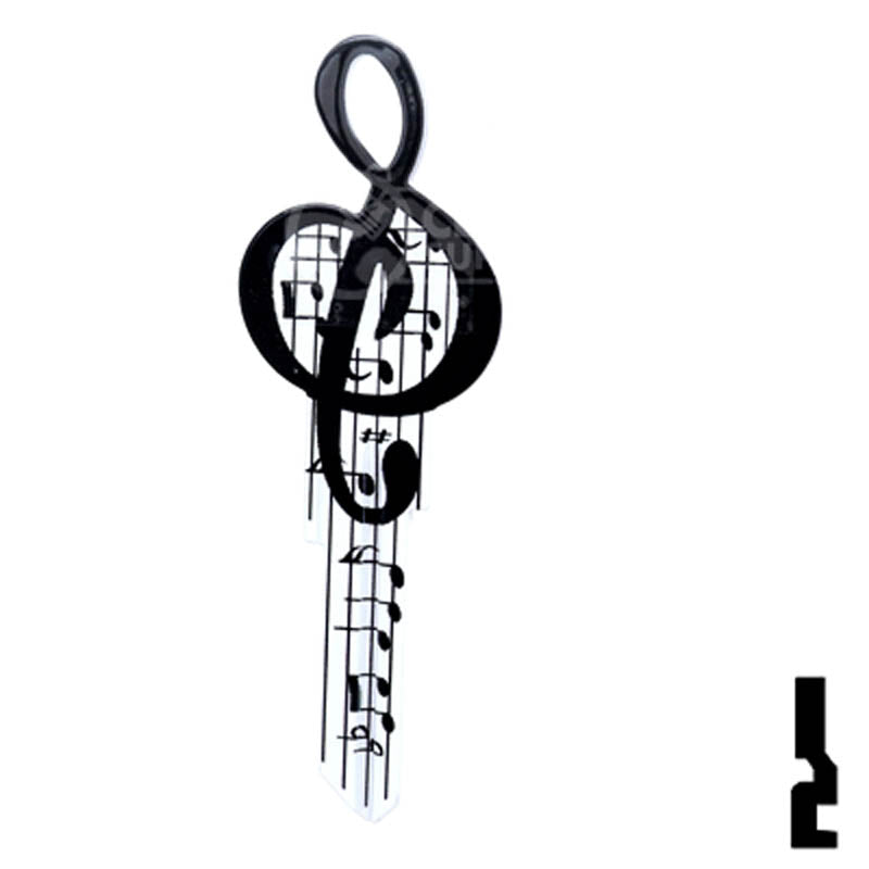 Key Shapes -MUSIC- Kwikset Key Residential-Commercial Key Lucky Line