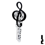 Key Shapes -MUSIC- Kwikset Key Residential-Commercial Key Lucky Line