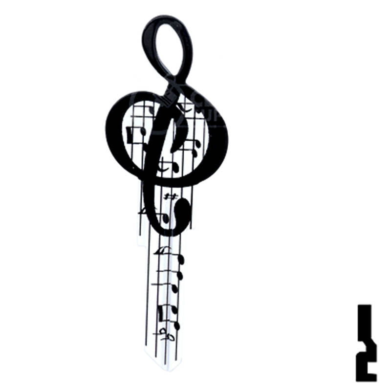 Key Shapes -MUSIC- Kwikset Key Residential-Commercial Key Lucky Line