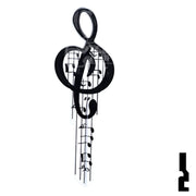 Key Shapes -MUSIC- Kwikset Key Residential-Commercial Key Lucky Line