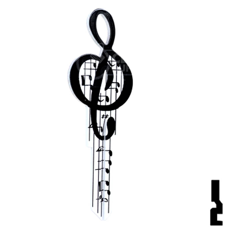 Key Shapes -MUSIC- Kwikset Key Residential-Commercial Key Lucky Line