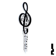 Key Shapes -MUSIC- Kwikset Key Residential-Commercial Key Lucky Line
