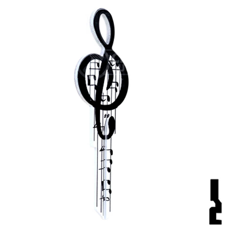 Key Shapes -MUSIC- Kwikset Key Residential-Commercial Key Lucky Line