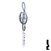 Key Shapes -MUSIC- Kwikset Key Residential-Commercial Key Lucky Line