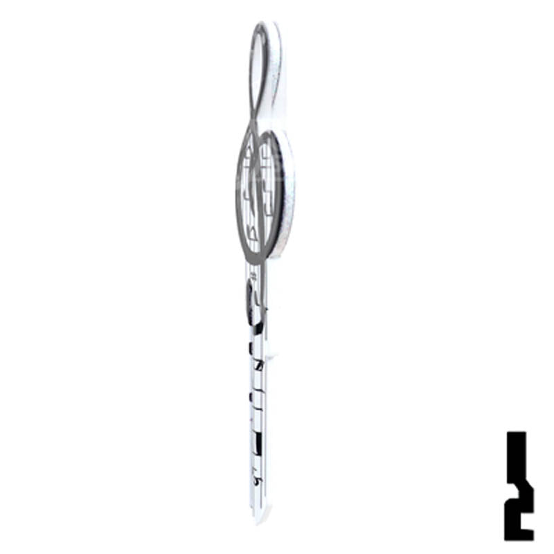 Key Shapes -MUSIC- Kwikset Key Residential-Commercial Key Lucky Line