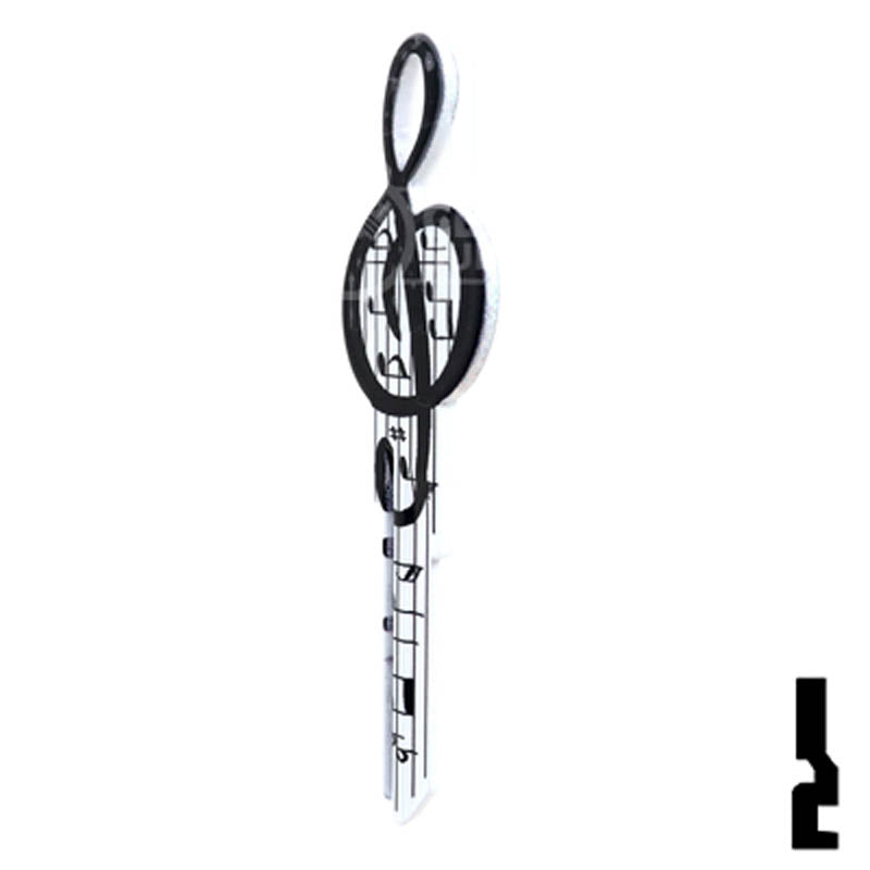 Key Shapes -MUSIC- Kwikset Key Residential-Commercial Key Lucky Line