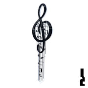Key Shapes -MUSIC- Kwikset Key Residential-Commercial Key Lucky Line