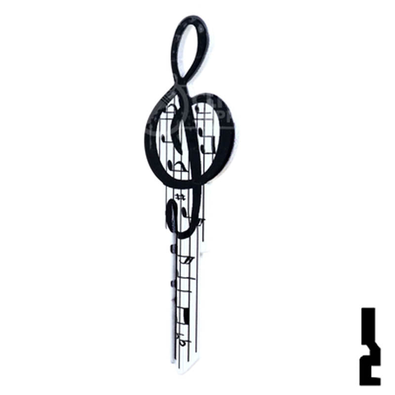 Key Shapes -MUSIC- Kwikset Key Residential-Commercial Key Lucky Line