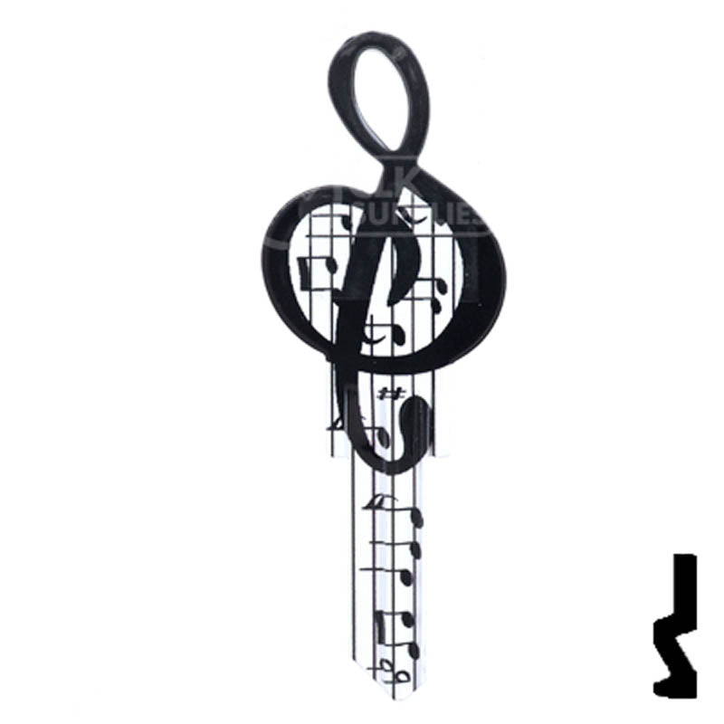 Key Shapes -MUSIC- Schlage SC1 Key Residential-Commercial Key Lucky Line