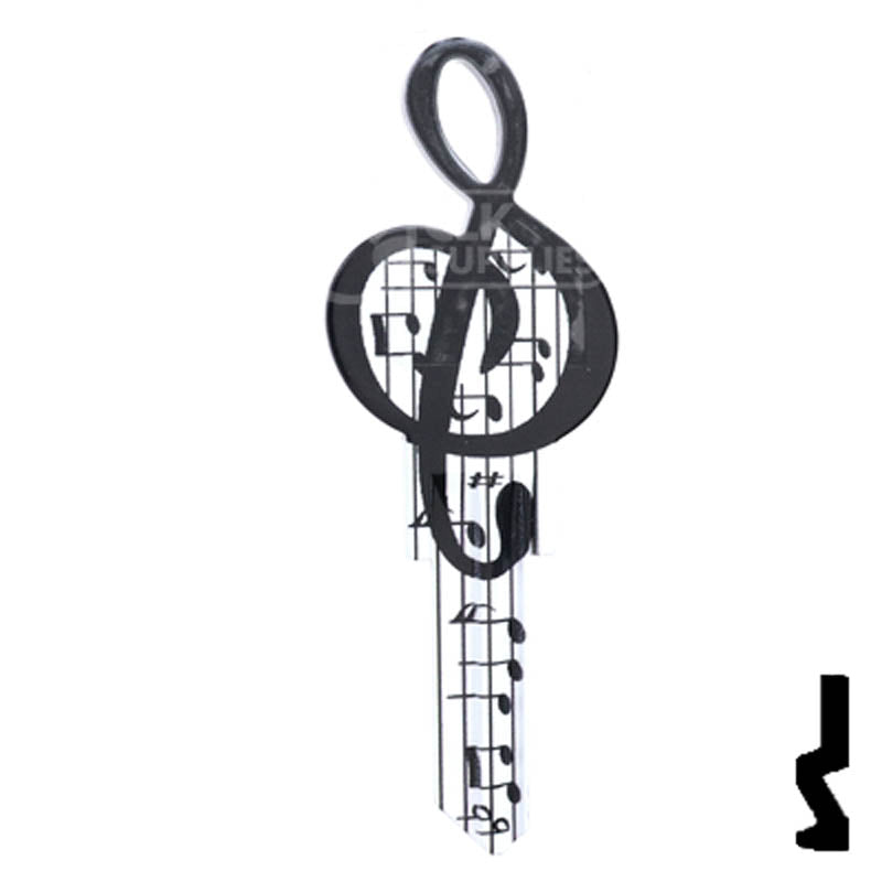 Key Shapes -MUSIC- Schlage SC1 Key Residential-Commercial Key Lucky Line