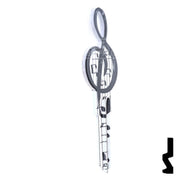 Key Shapes -MUSIC- Schlage SC1 Key Residential-Commercial Key Lucky Line