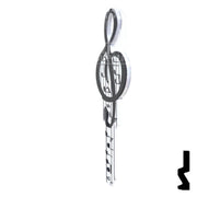 Key Shapes -MUSIC- Schlage SC1 Key Residential-Commercial Key Lucky Line