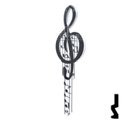 Key Shapes -MUSIC- Schlage SC1 Key Residential-Commercial Key Lucky Line