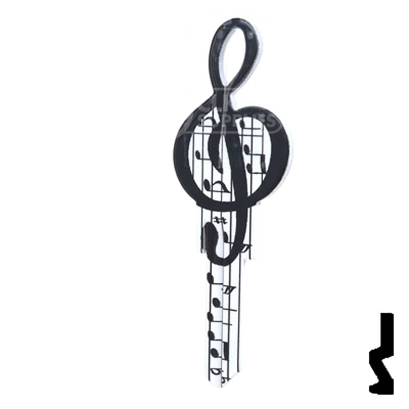 Key Shapes -MUSIC- Schlage SC1 Key Residential-Commercial Key Lucky Line