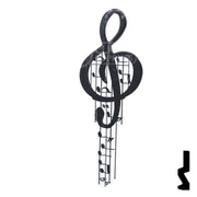 Key Shapes -MUSIC- Schlage SC1 Key Residential-Commercial Key Lucky Line
