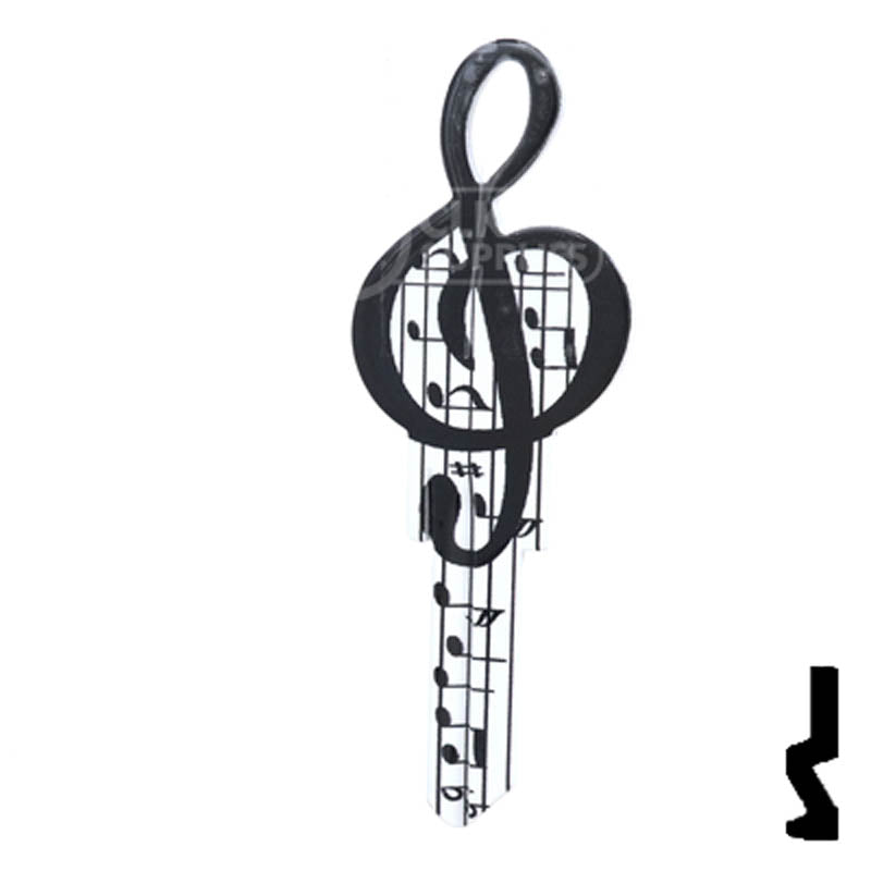 Key Shapes -MUSIC- Schlage SC1 Key Residential-Commercial Key Lucky Line