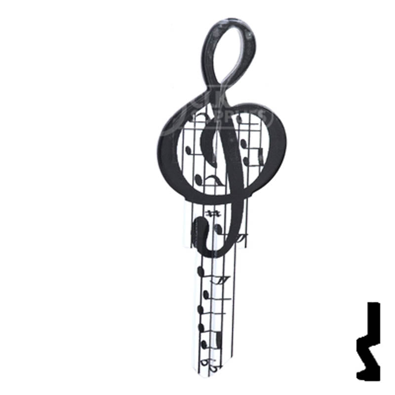Key Shapes -MUSIC- Schlage SC1 Key Residential-Commercial Key Lucky Line